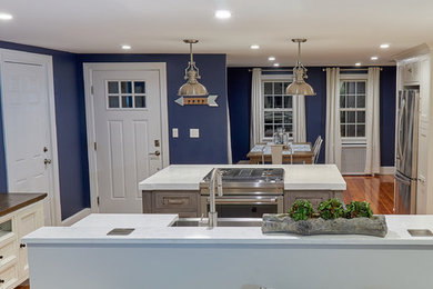 Transitional kitchen photo in Boston