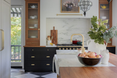 Example of a huge classic dining room design in Boston