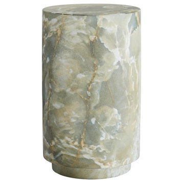 Herbie Accent Table, Jade Faux Marble, Concrete, Round, 13"W (5640 3MNMZ)