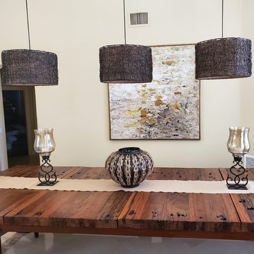 Polynesian Inspired dining room