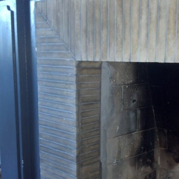 Los Angeles Chanel inspired fireplace