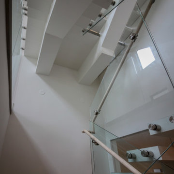 Project #80 | Mono-Beam Staircase with Glass Panels