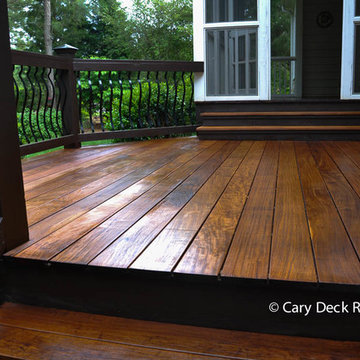 Raleigh NC Ipe Deck Cleaning Staining and Restoration- Completed