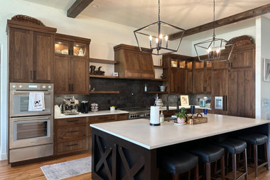 Large farmhouse kitchen photo in Boise