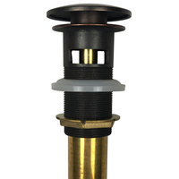 SinkSense 1.5" Pop-Up Sink Drain in Aged Copper – Overflow