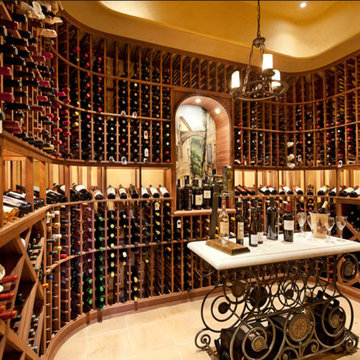 Santa Barbara Tuscan wine cellar