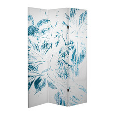 6' Tall Double Sided Pure Leaves Canvas Room Divider