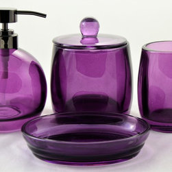 Angus Glass Bathroom Accessory Sets - Products