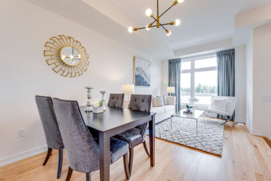 Inspiration for a contemporary dining room remodel in Toronto