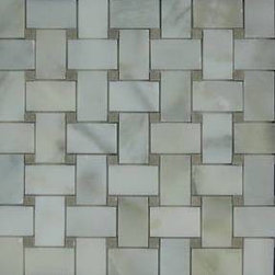Calacatta Basketweave Mosaic Tiles - Mosaic Tile