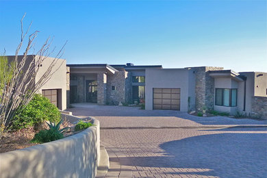 Example of a trendy exterior home design in Phoenix