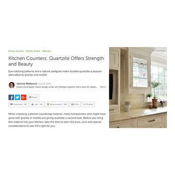Kitchen Counters: Quartzite Offers Strength and Beauty