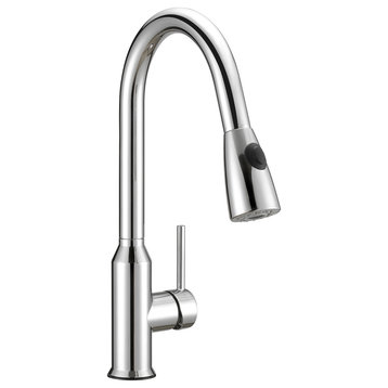 Prosper Single Control Dual Function Spray Stainless Steel Kitchen Faucet