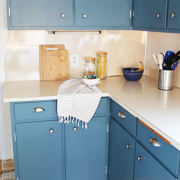 Dated San Fran Kitchen Gets Textural Makeover with Bamboo Shades