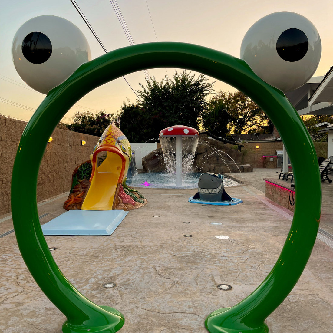Splash pad and Volcano!