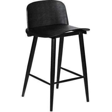 Looey Counter Stool, Set of 2 Black