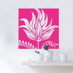 Floral Cube Wall Decal - Wall Decals