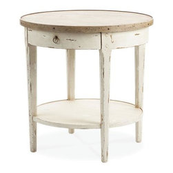 Hannah Round End Table - Nightstands And Bedside Tables