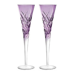 Vera Wang Wedgwood Duchesse Encore Color Champagne Flutes, Set of 2 - Everyday Glasses