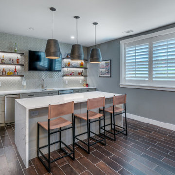 GOLF SIMULATOR, WINE CELLAR, AND BASEMENT BAR