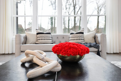Inspiration for a living room remodel in Charlotte