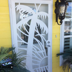 Sandy Beaches - Wrought Iron Security Door - Front Doors