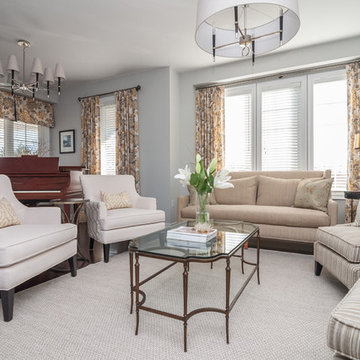 Newly Built Home is Transformed into a Warm and Inviting Gathering Space