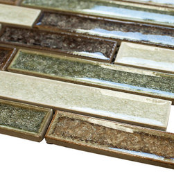 Rose Garden Glossy Crackle Crystal Mosaic Tile Collection - Home Accessories & Decor