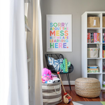 My Houzz: Cheerful Color and Patterns in a Virginia Family Home