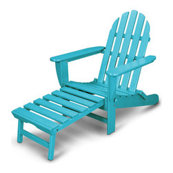 Polywood - Ivy Terrace Classics Ultimate Adirondack Chair, Aruba - Adirondack Chairs