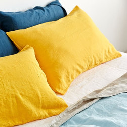 Yolk Linen Pillowslip Set | In Bed - Sheet And Pillowcase Sets