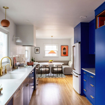 Retro Cobalt Kitchen