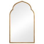 Uttermost - Kenitra Gold Arch Mirrors - Hand Forged Metal Frame Finished In Plated Antiqued Gold.