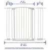Dreambaby Chelsea Xtra Tall Swing Close Gate Combo Pack, White