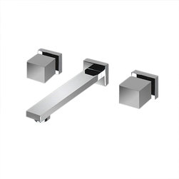 Mera Copper Wall Mount Split Mixer Faucet - Bathroom Sink Faucets