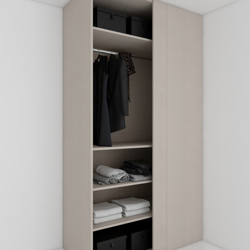 Corner Sliding Wardrobe Storage Set Supplied by Inspired Elements