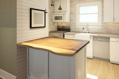 Kitchen Concept with Live Edge Peninsula