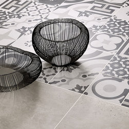 Cementine Black and White - Wall And Floor Tile