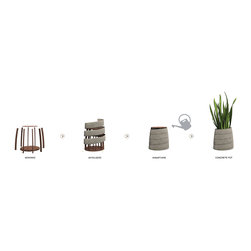 Concrete Pots - Home Decor
