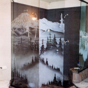Decorative Shower Doors and enclosures