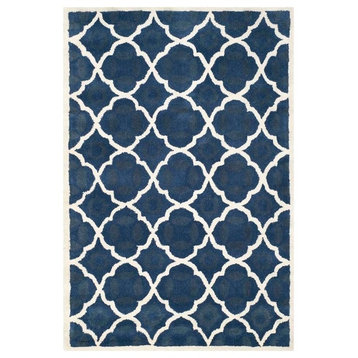 Safavieh Chatham Collection CHT821 Rug, Blue/Ivory, 2'3"x9'