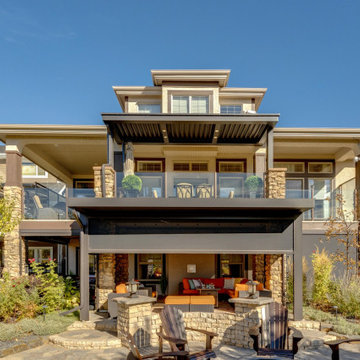 South Calgary Upper and Lower Deck StruXure Pergola Screen Room