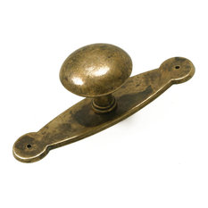Lupita Drawer Knobs With Backplates, Antique Bronze, Set of 5