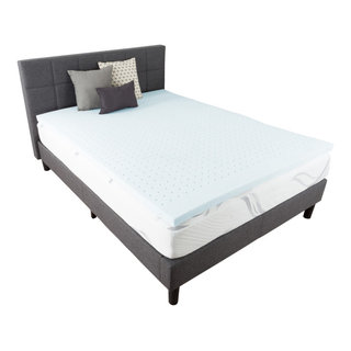 Flash Furniture Capri Comfortable Sleep 3 inch Cool Gel Memory Foam  Mattress Topper - Twin in the Mattress Covers & Toppers department at