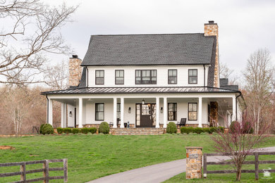 Farmhouse exterior home idea in Baltimore
