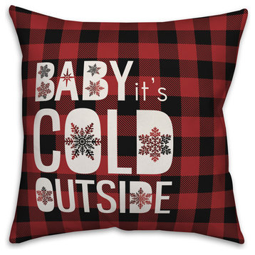 Baby It's Cold Outside 20"x20" Throw Pillow Cover