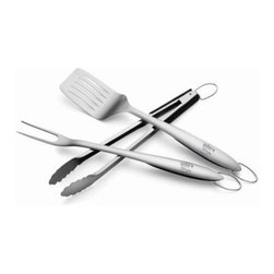 Weber Three Piece Stainless Steel Tool Set - Cooking Utensils
