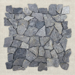 NUSA - Ash | 12" x 12" | Marble Mosaic - Mosaic Tile