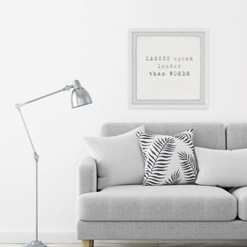 "Lashes Speak II" Framed Painting Print