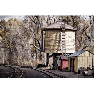 Fine Art Photograph, Vintage Train Yard I, Fine Art Paper Giclee